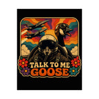 Talk to Me Goose Retro Pilot Poster — Matte Vertical Wall Art