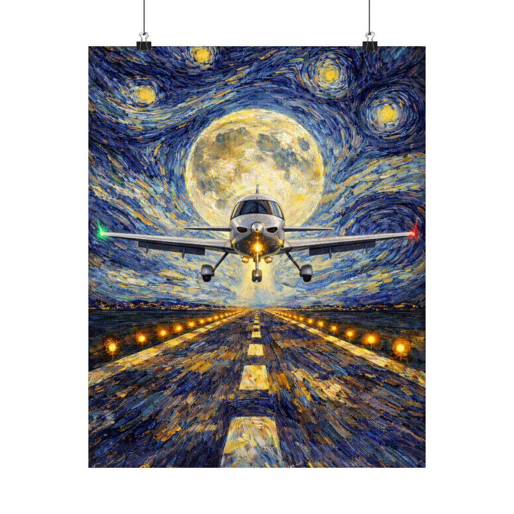 SR-22 Starry Night Van Gogh Poster