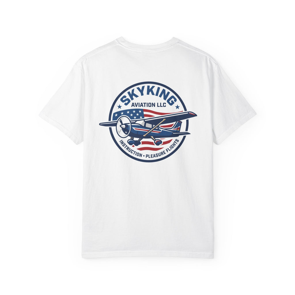 Sky King 2 Sided- Special Order front view - premium aviation tee for pilots