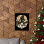 Bigfoot Big Plans Matte Poster — Sasquatch Travel Vintage Wall Art