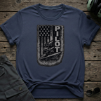 Pilot  Flag front view - premium aviation tee for pilots
