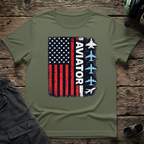 Aviator Flag T-shirt — aviation apparel