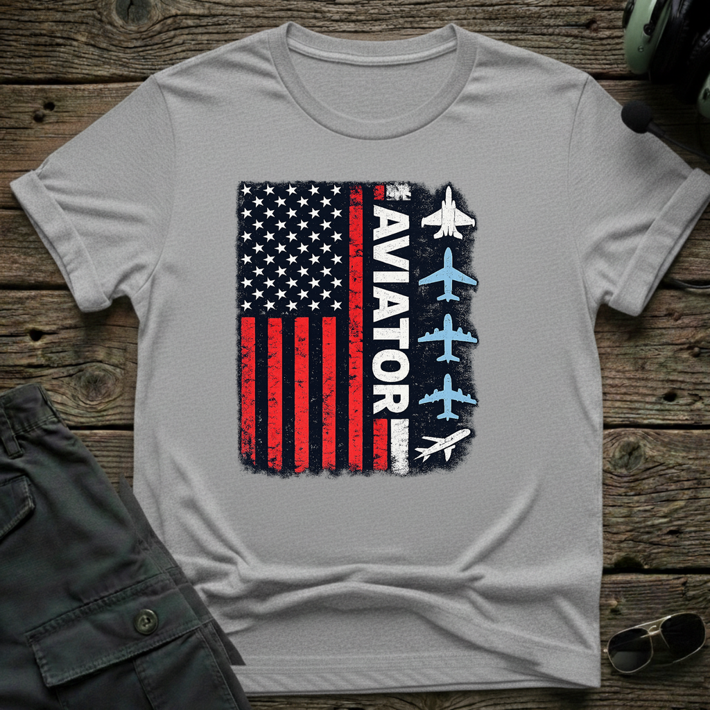 Aviator Flag T-shirt — aviation apparel